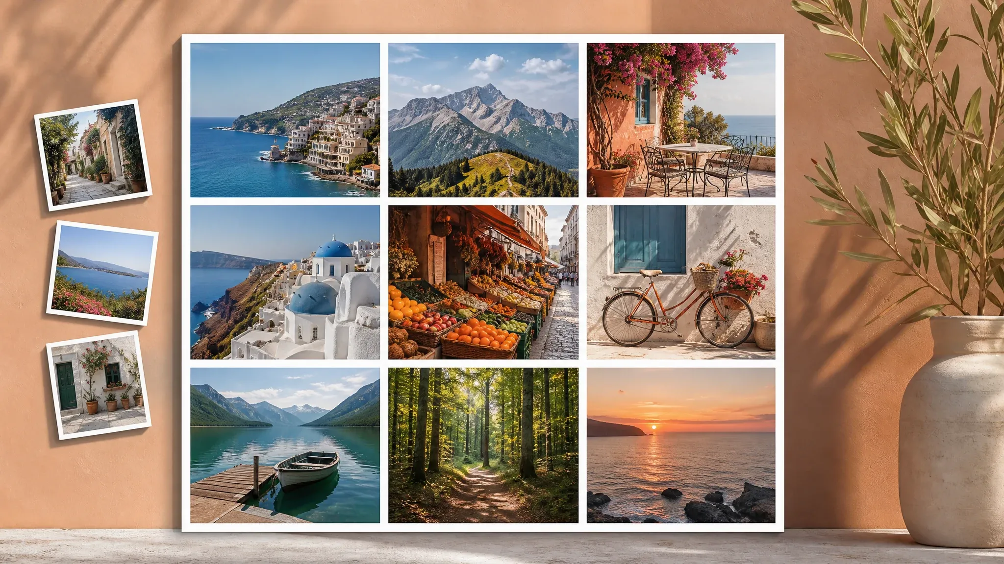 Structured AI photo grid maker preview