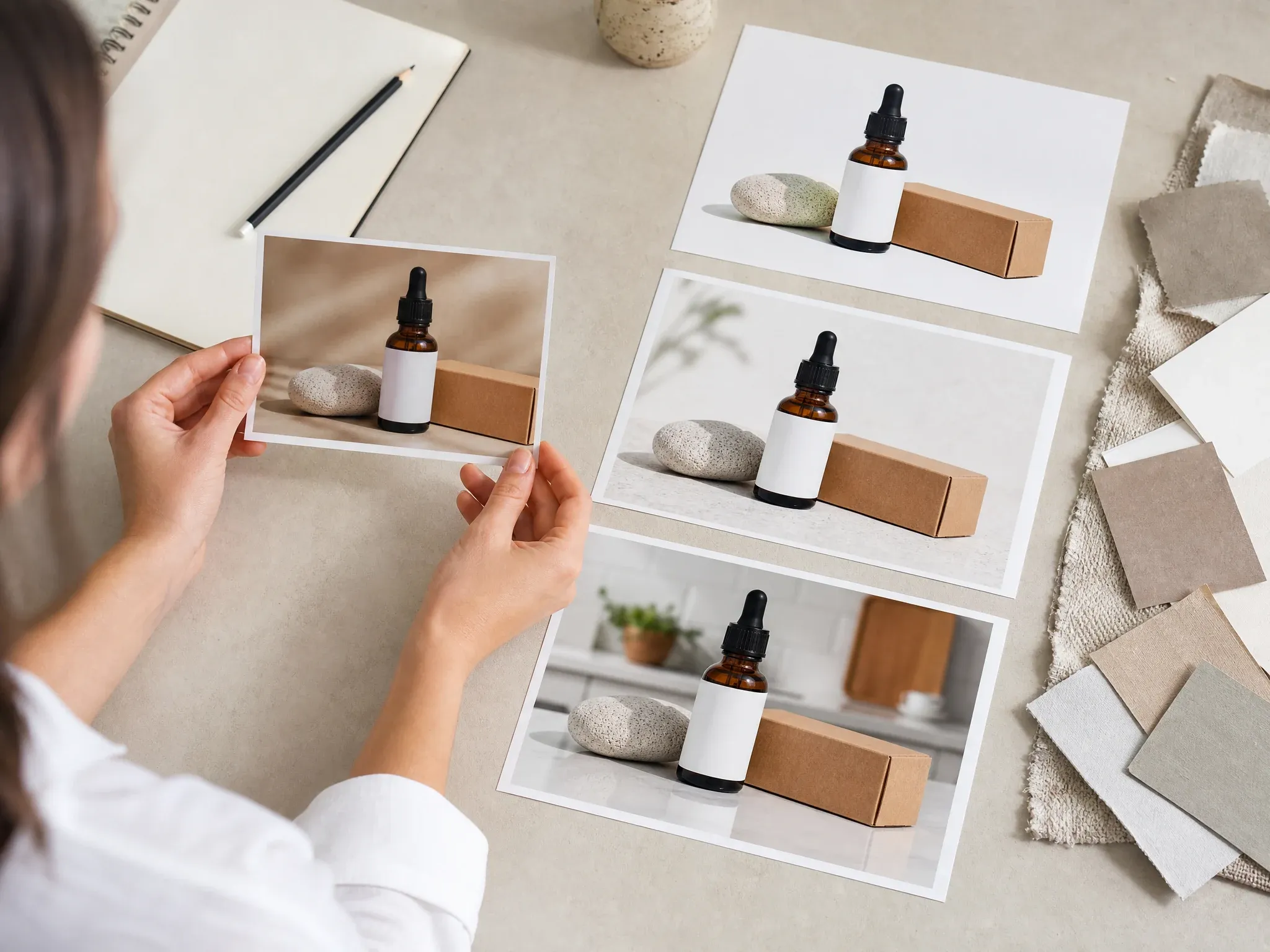 Ecommerce product photo with clean AI background replacement