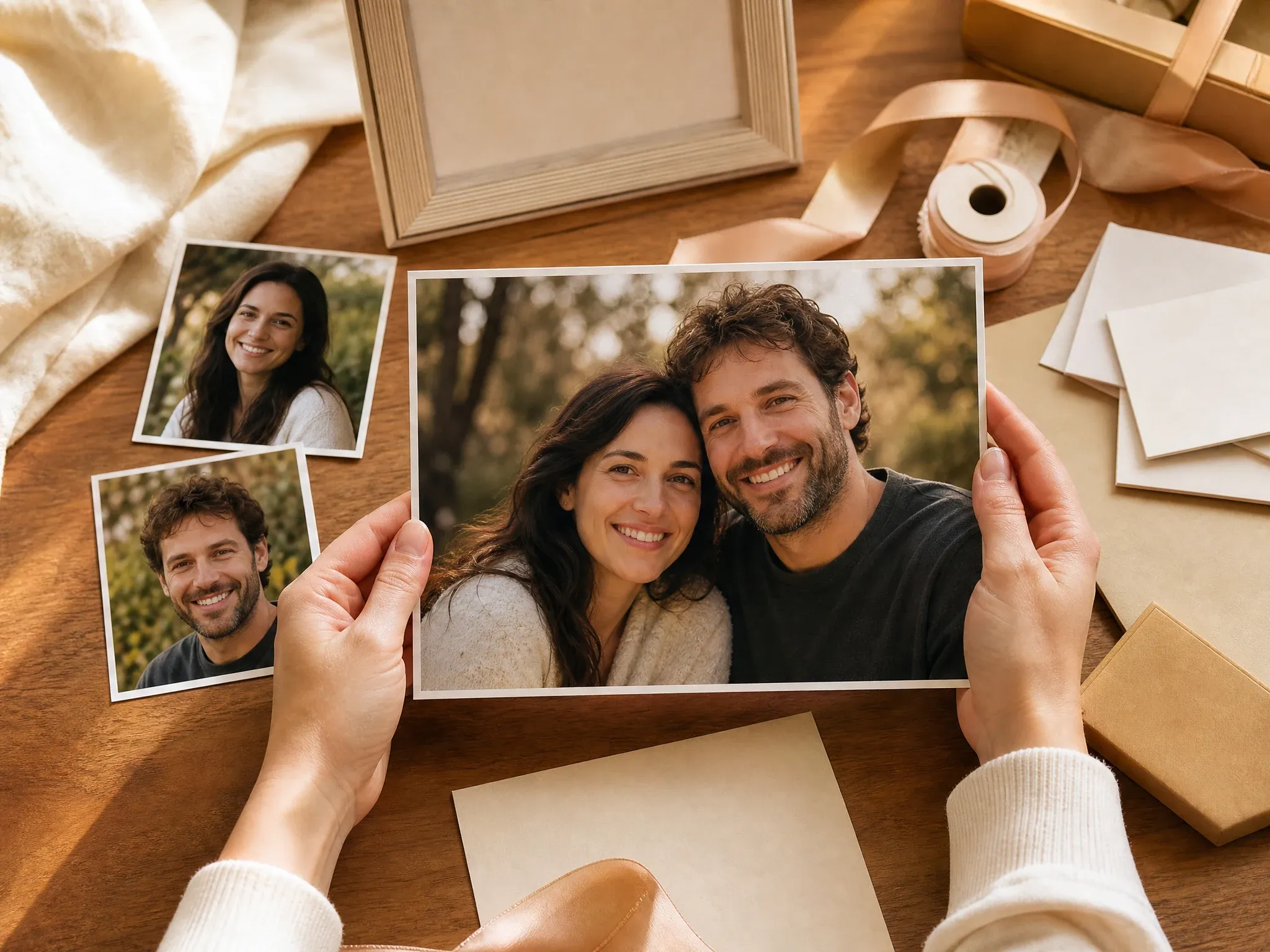Anniversary couple photo generated for a warm keepsake gift