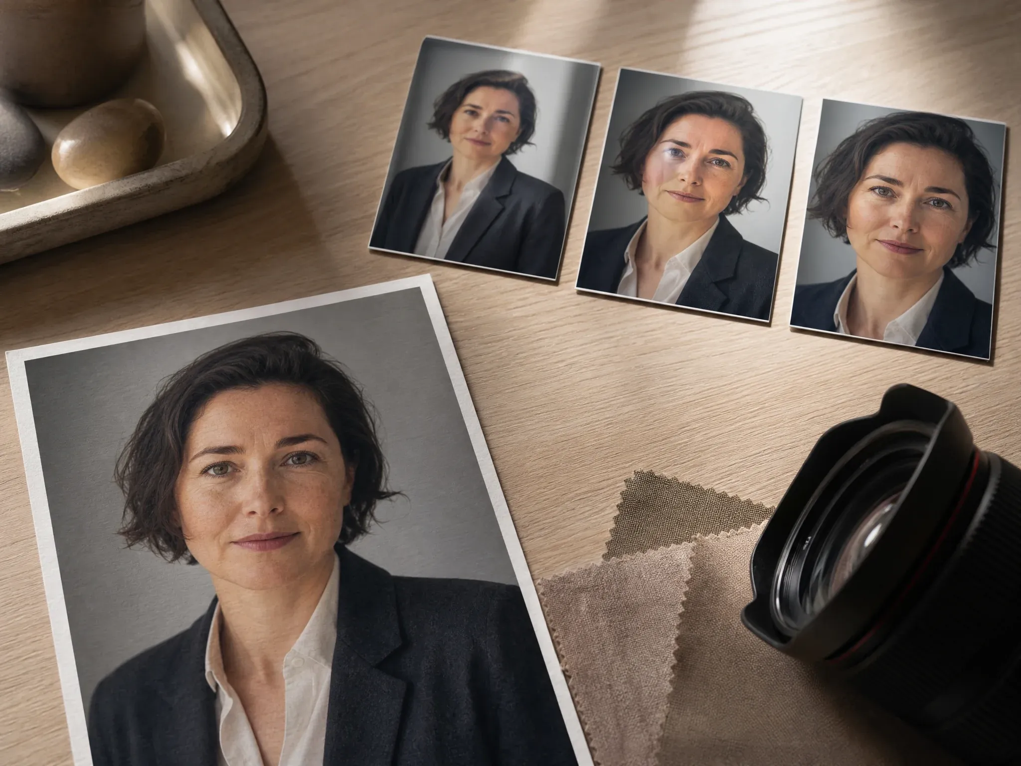 Portrait source image turning into subtle intro motion frames