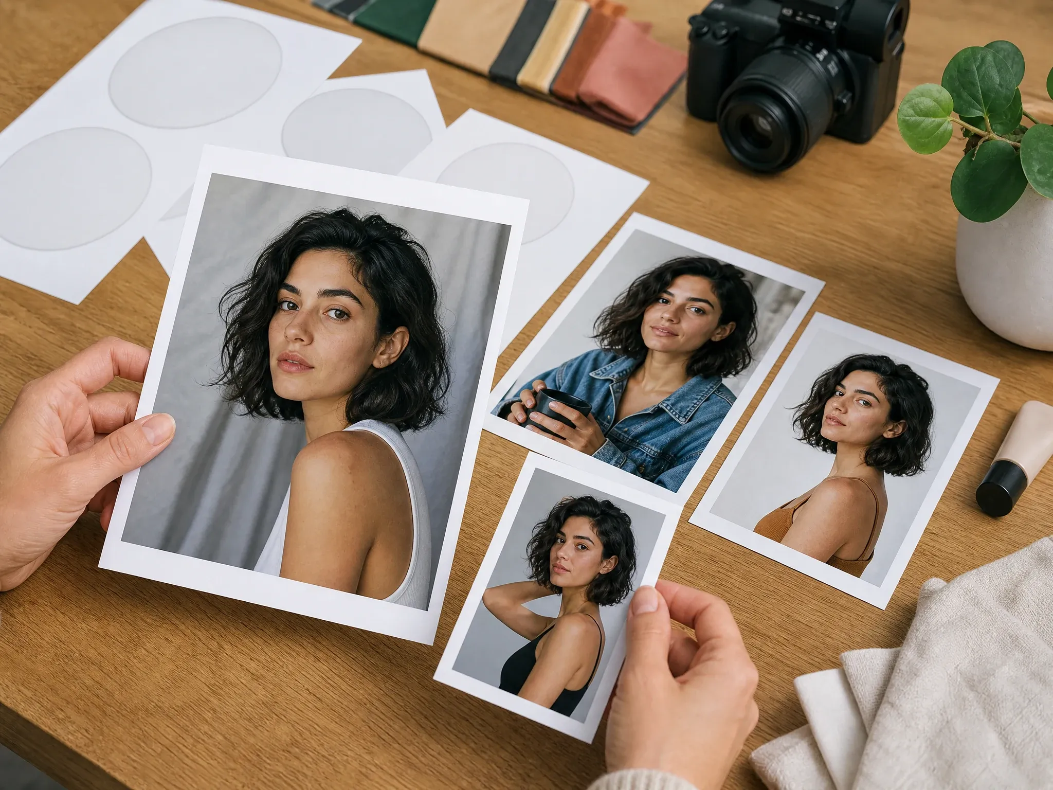 Virtual creator profile pack with portrait and lifestyle persona cards