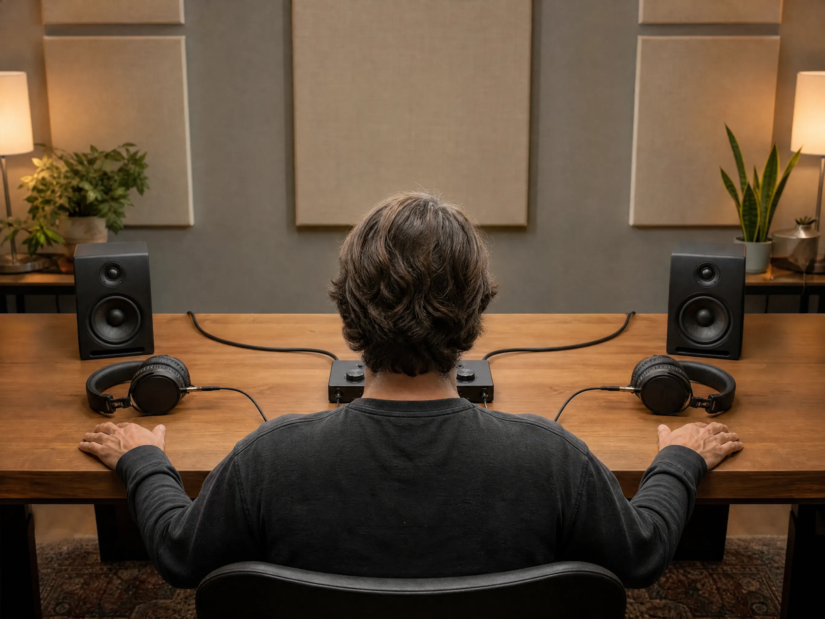 Two continuations from one source compared at matching listening stations
