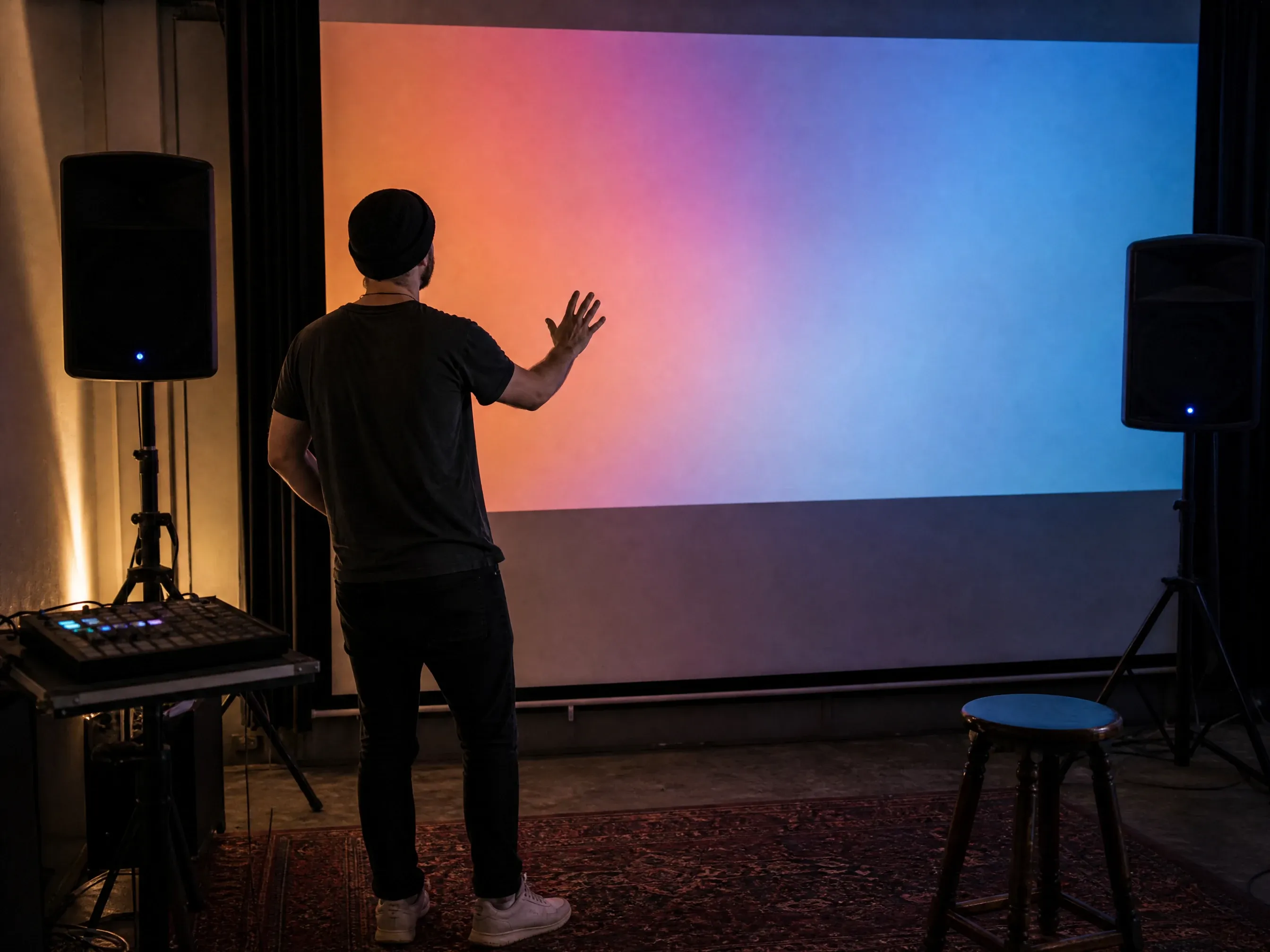 Short music bed stretched to cover a longer presentation