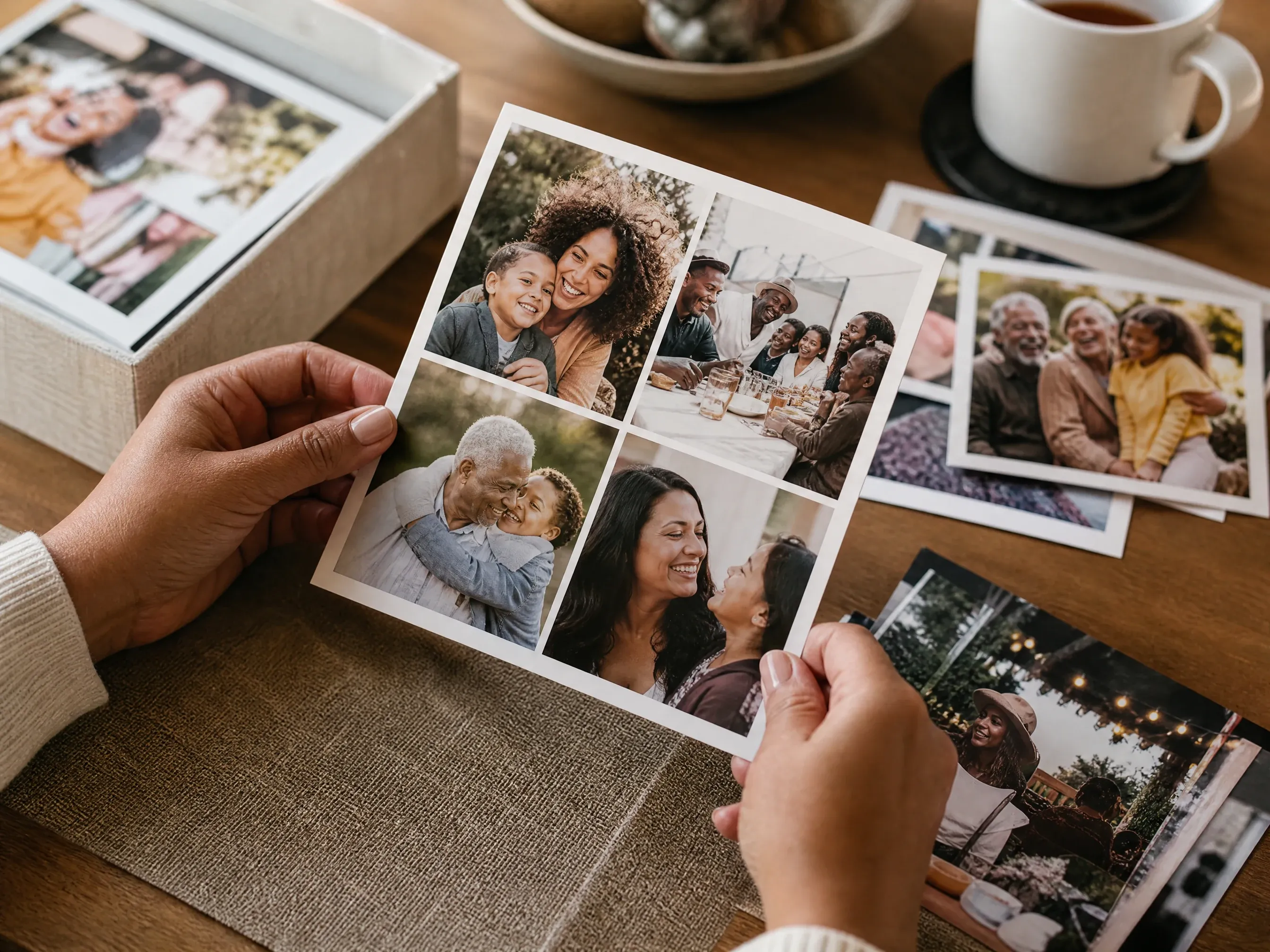 Deutsch family event photo grid with multiple recap images