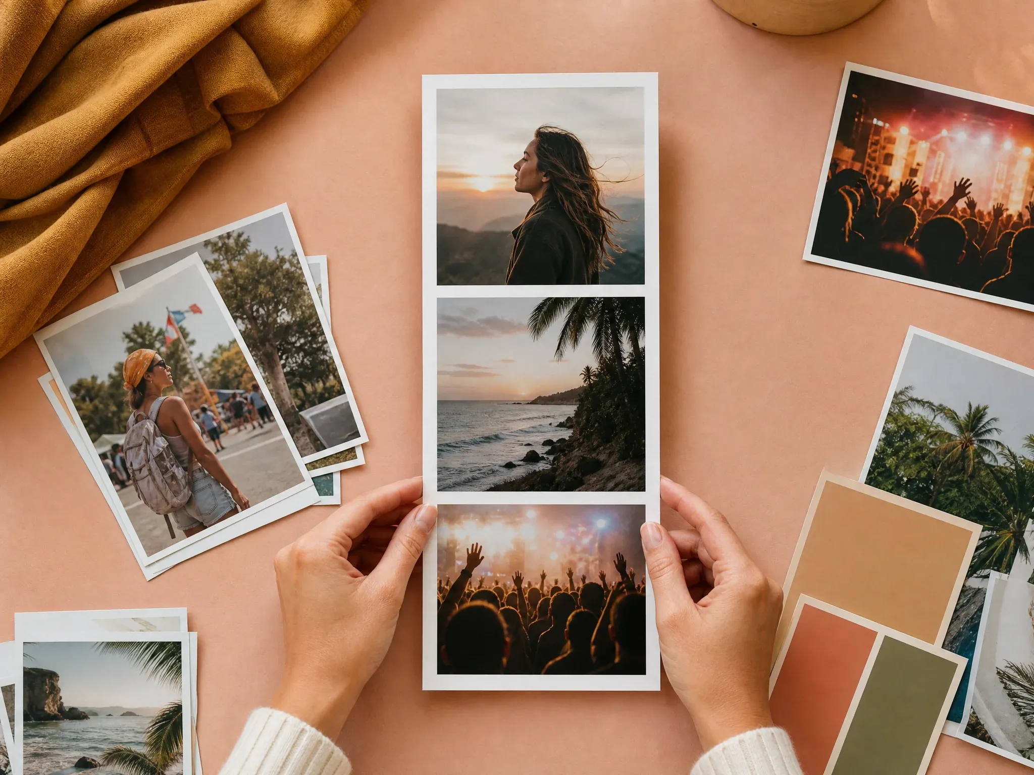 Deutsch vertical story stack photo grid for social recap
