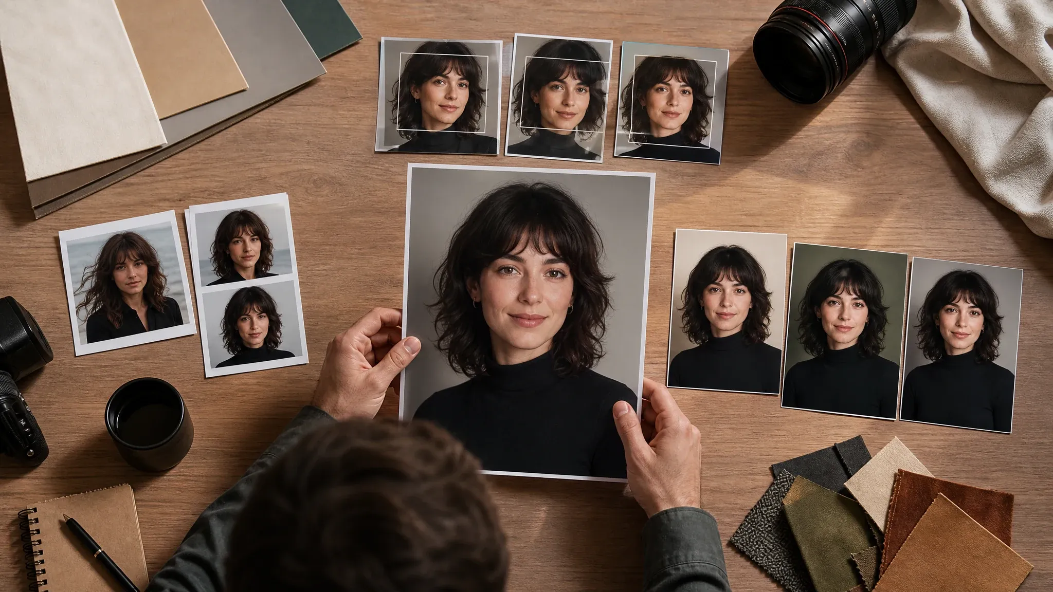 Portrait result moving into focused cleanup and export workflow