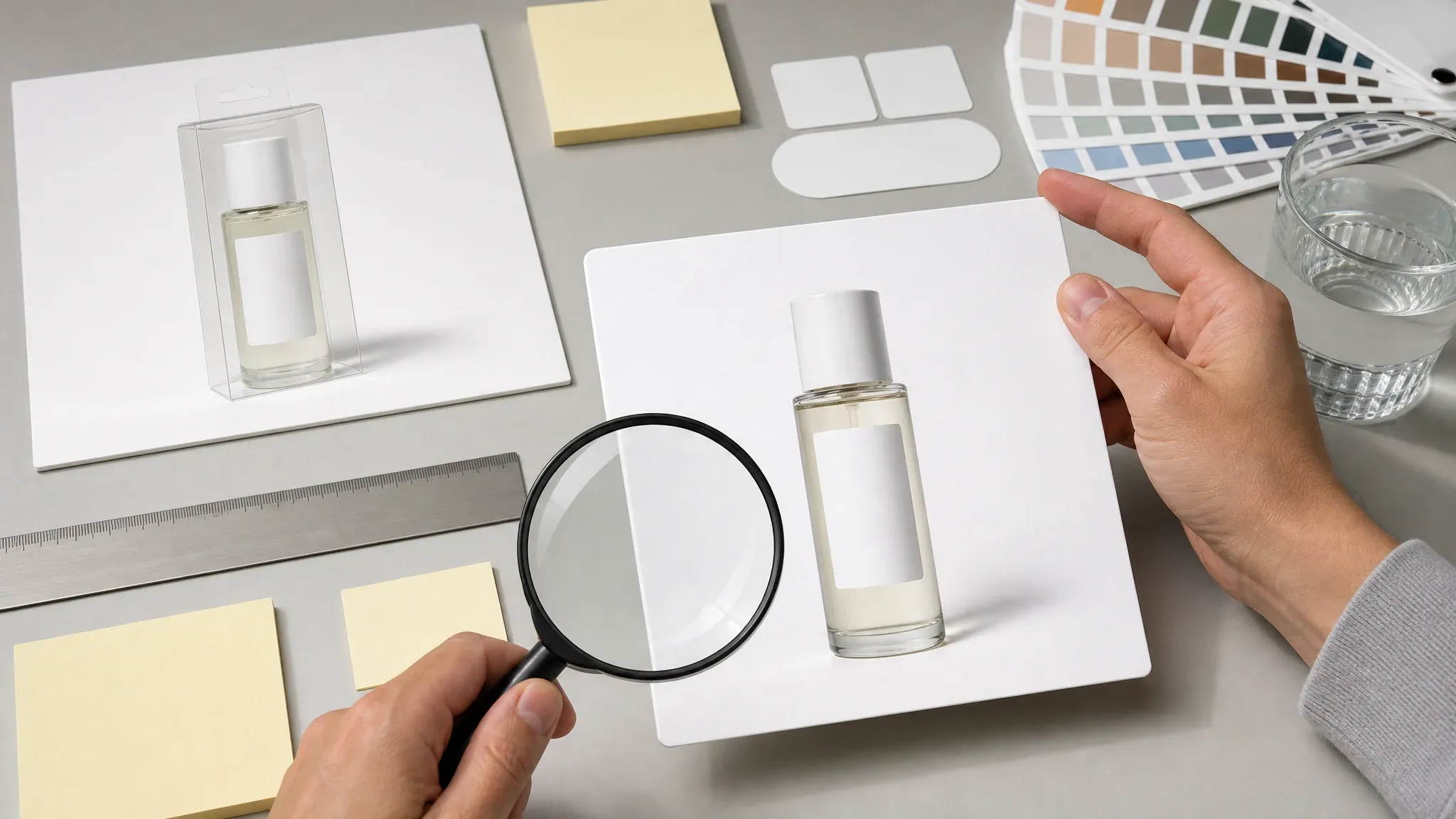 Product photo review scene before enhancement and publishing