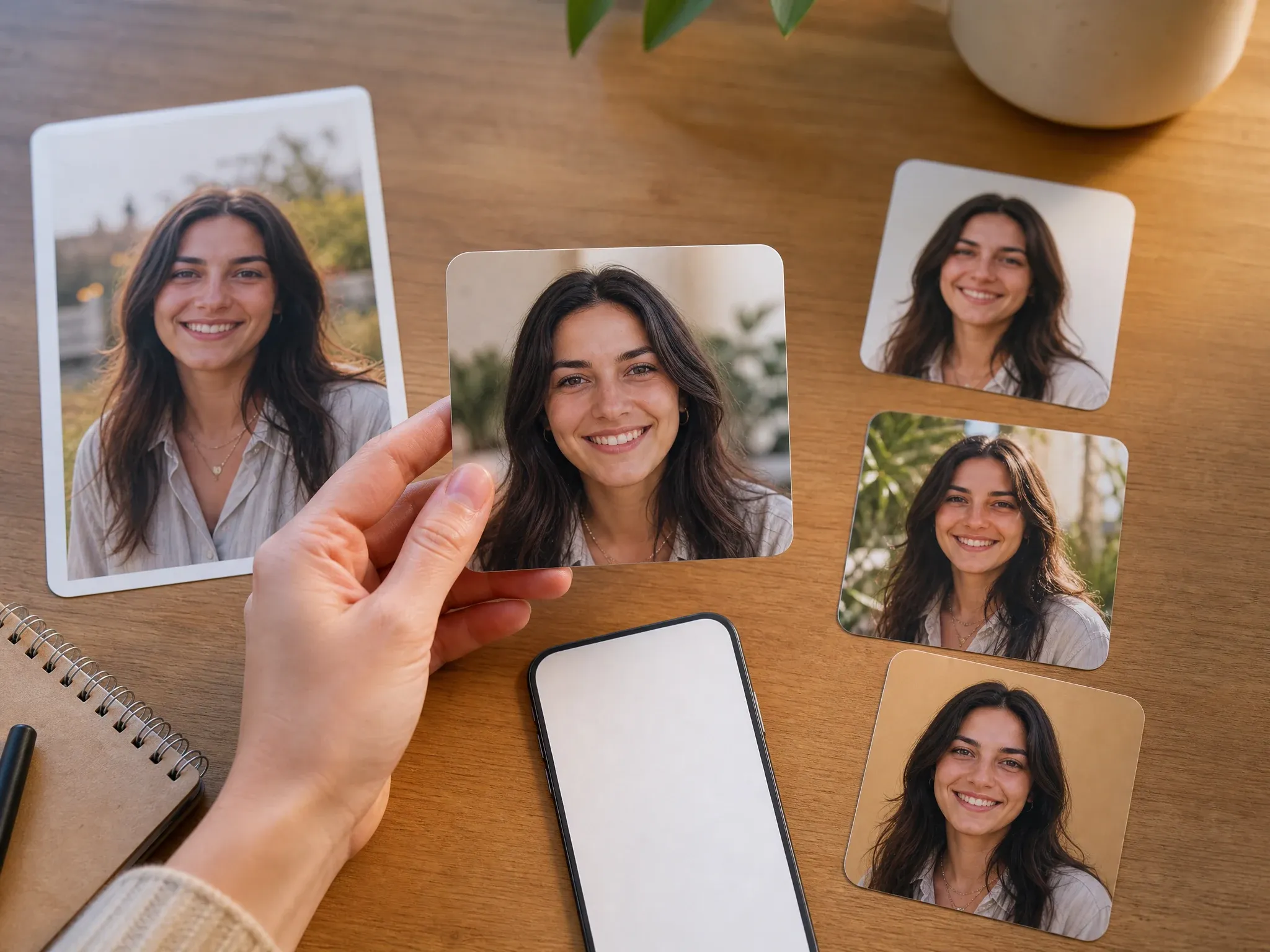 Clean social profile pictures for casual and creator accounts