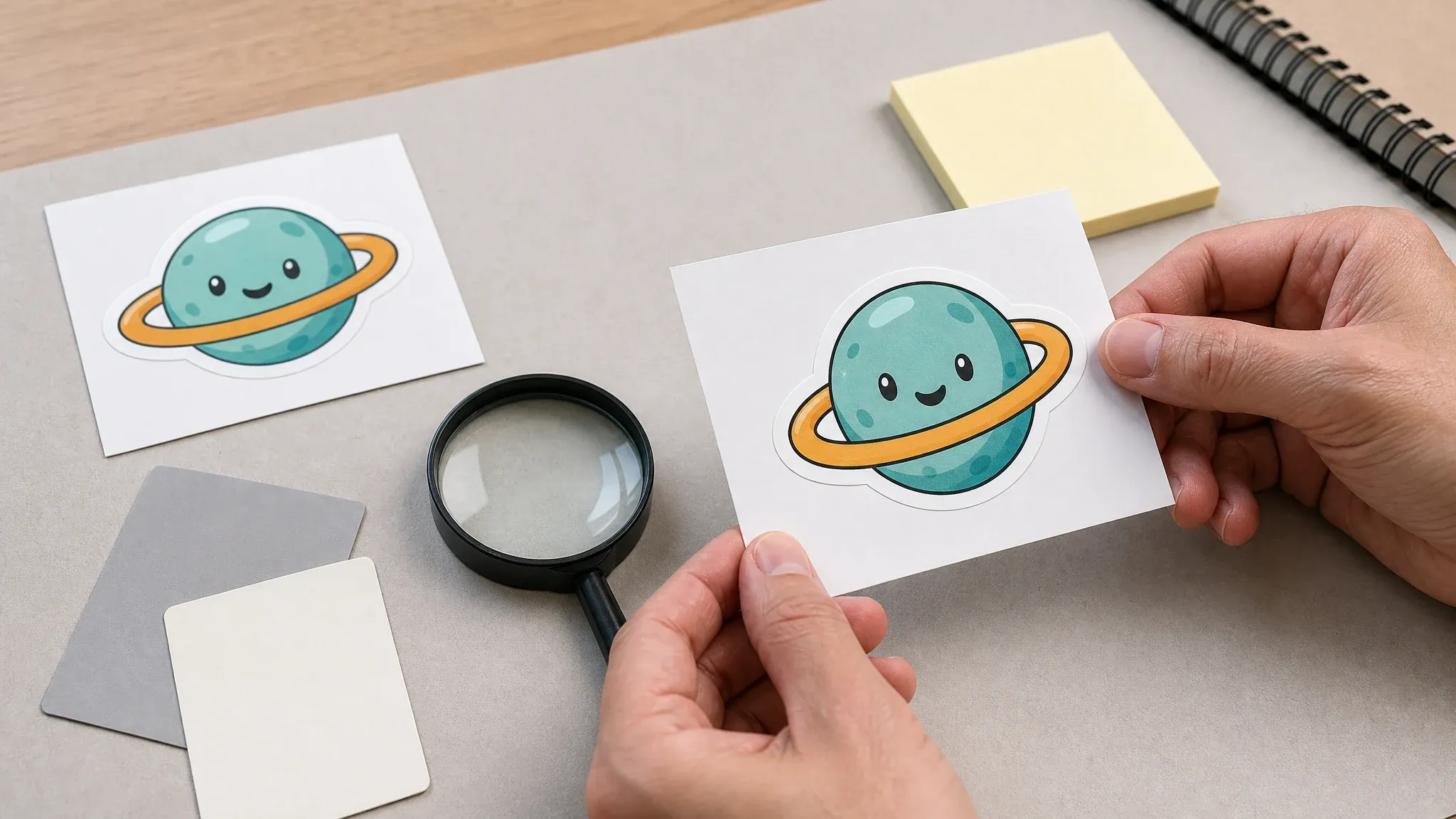 Clear subject sticker result prepared for background cleanup
