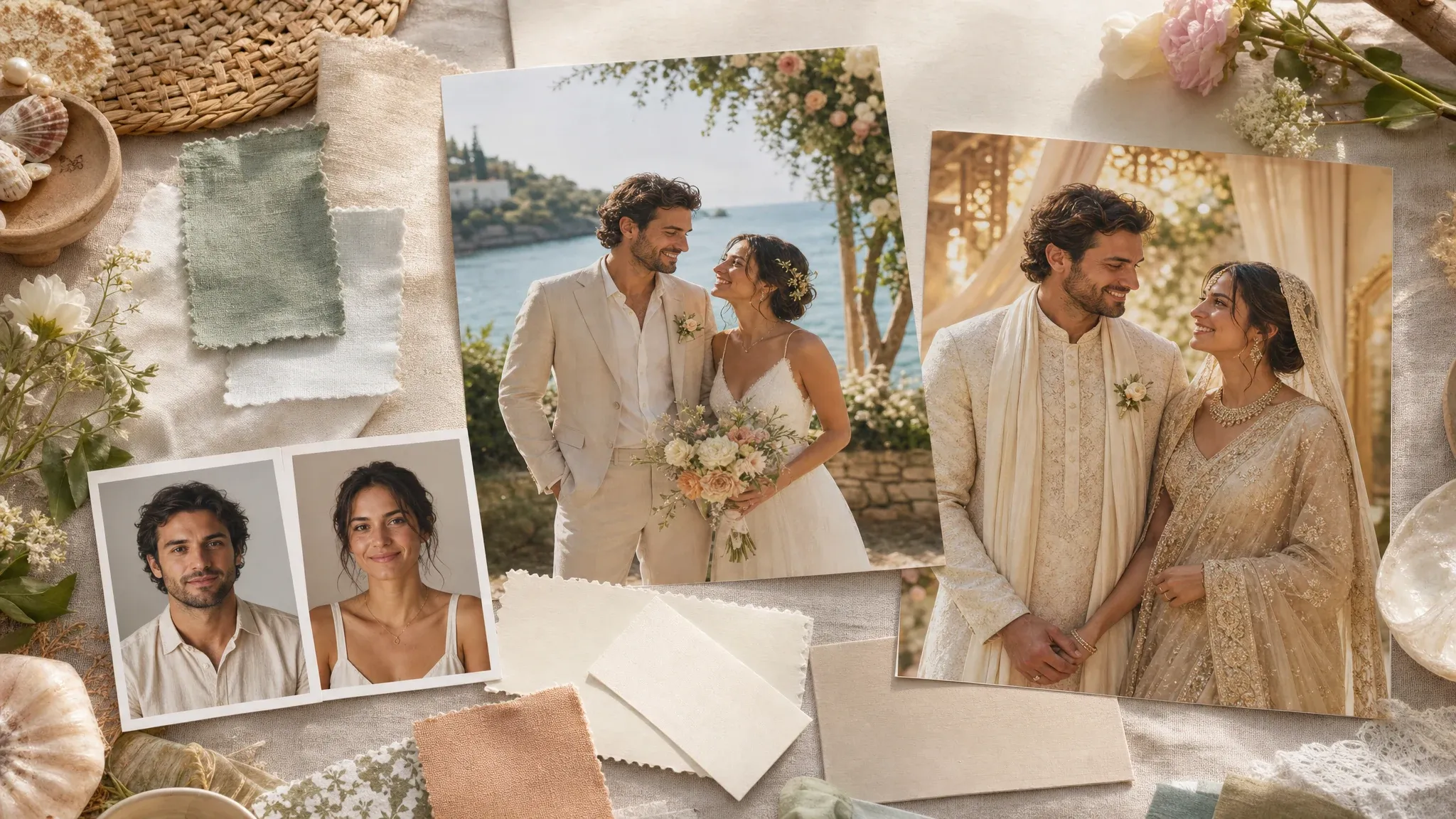 Destination and cultural wedding concept photos from source portraits