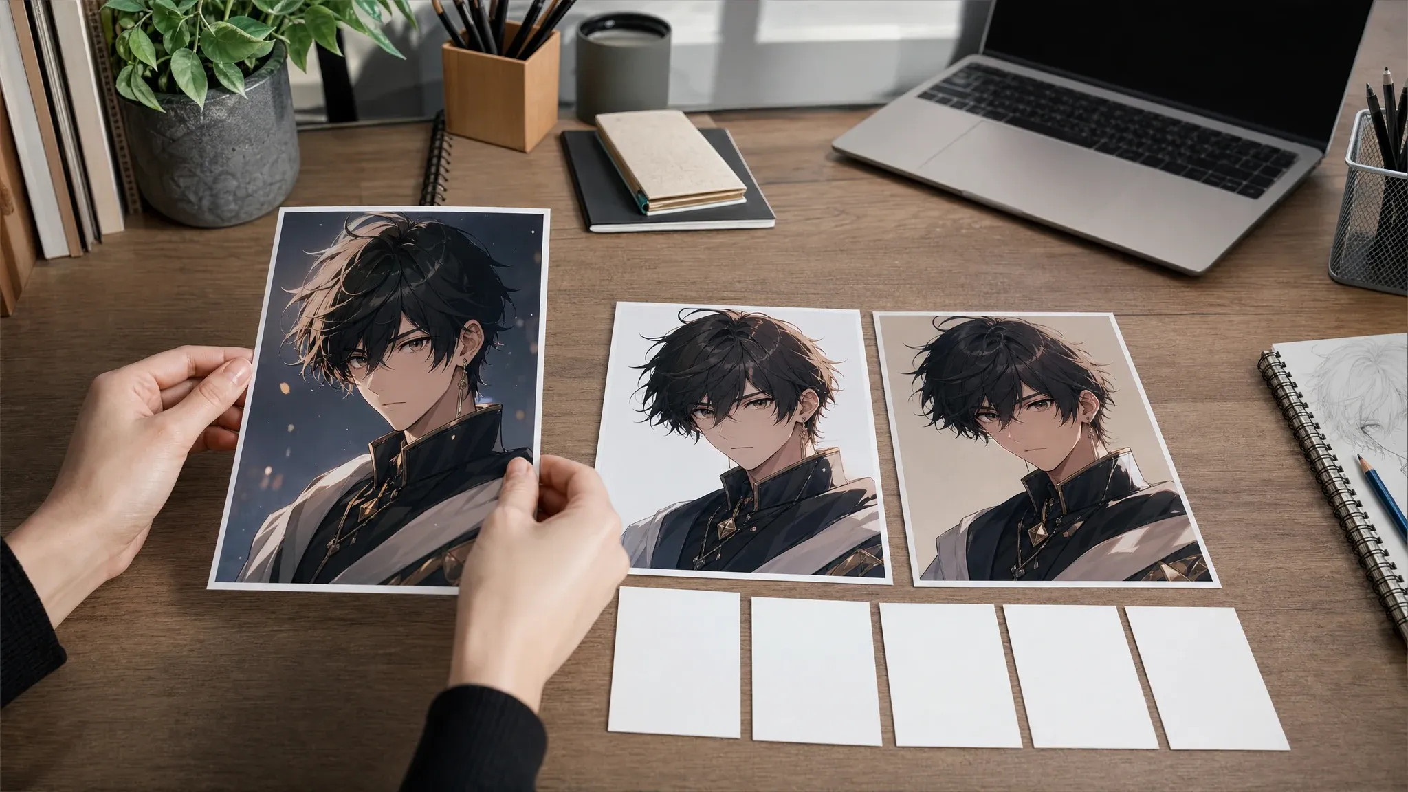 Anime character still image prepared as a reference for a closer variant