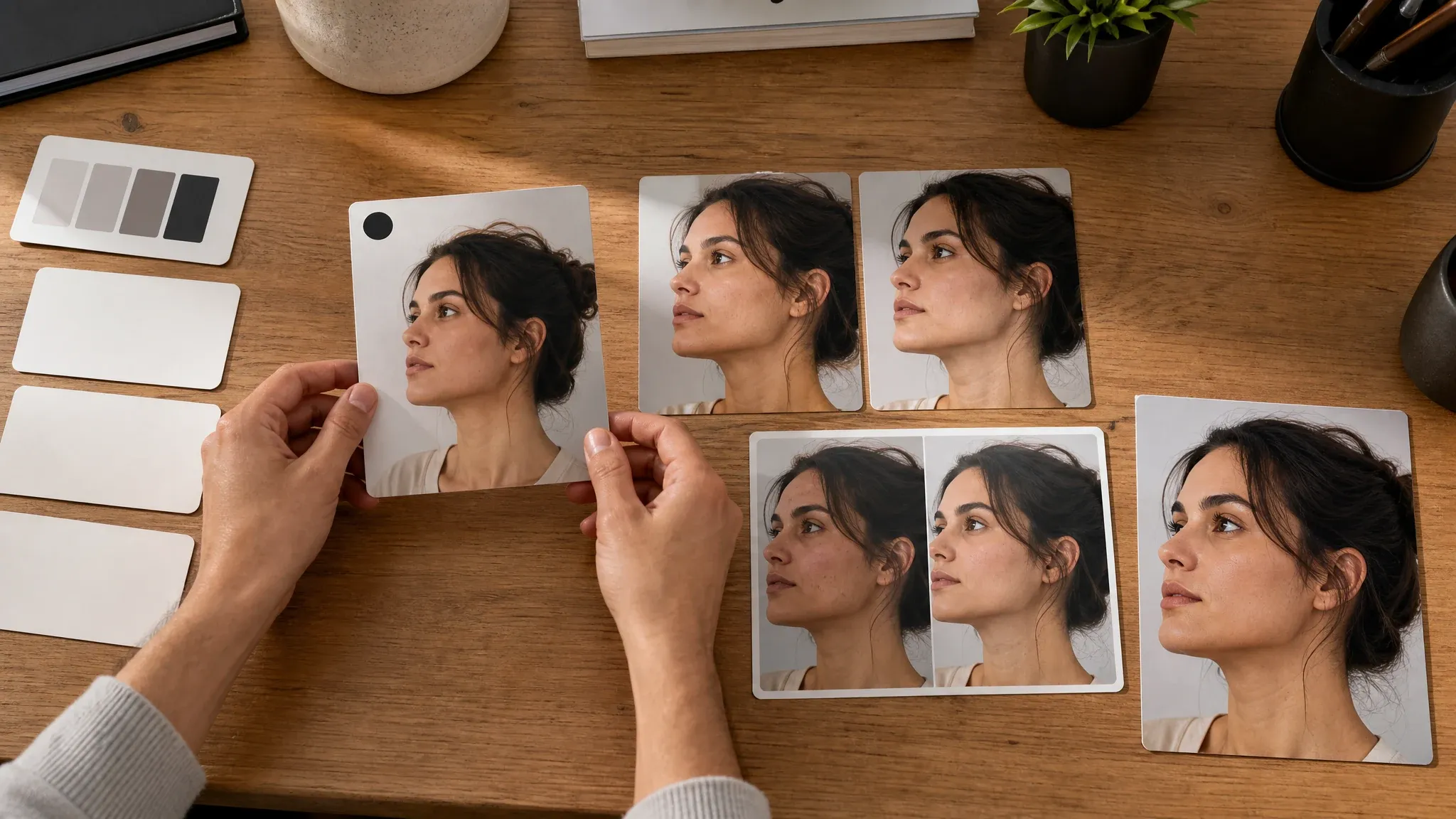 Photo avatar result moving into source-guided refinement cards