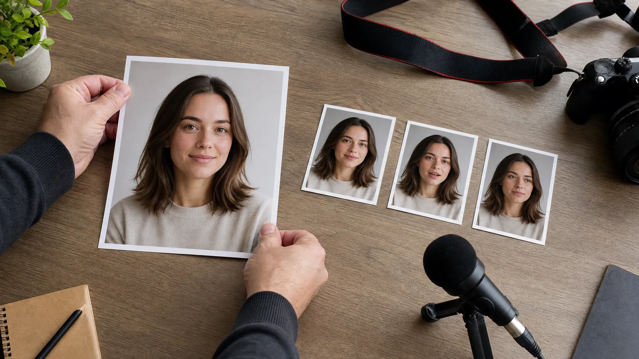 Still photo avatar chosen before a later video or talking workflow