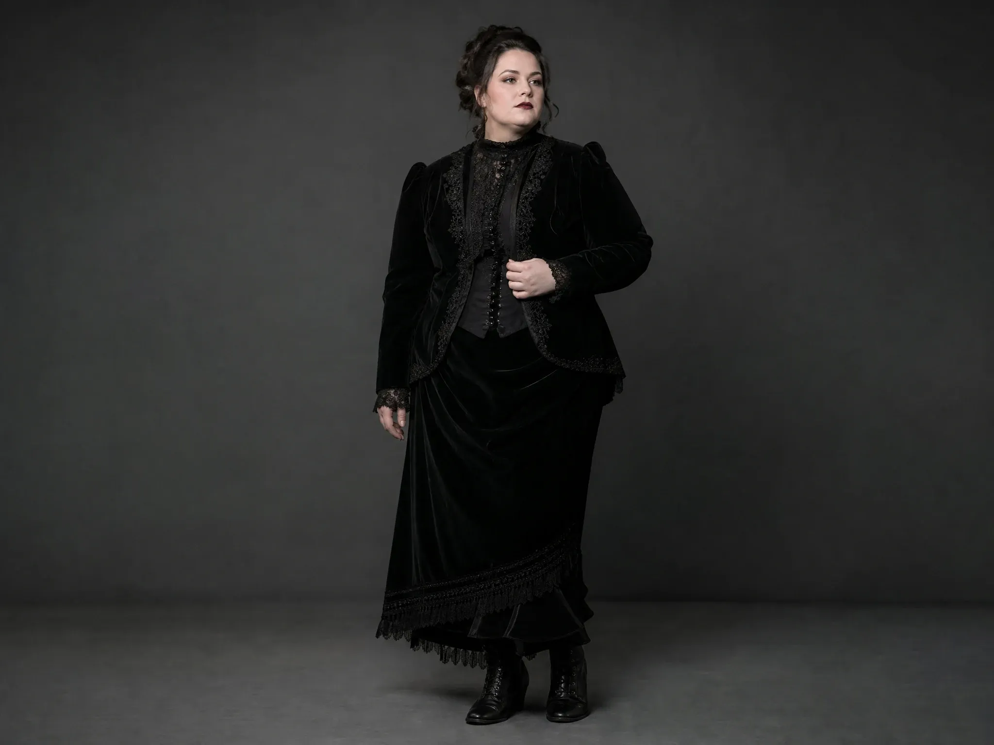 Victorian Gothic velvet outfit preview