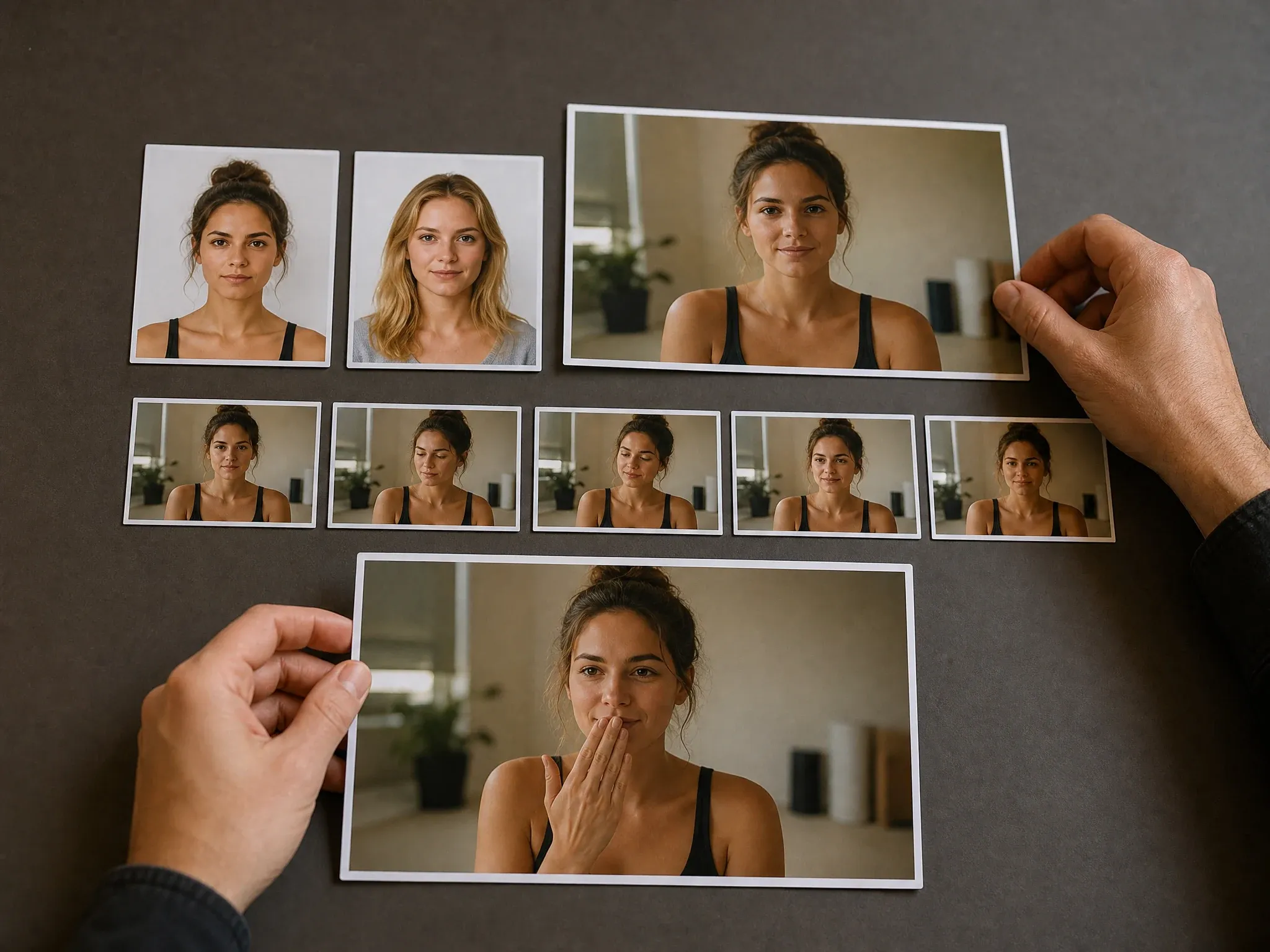 Video face swap result reviewed before GIF conversion