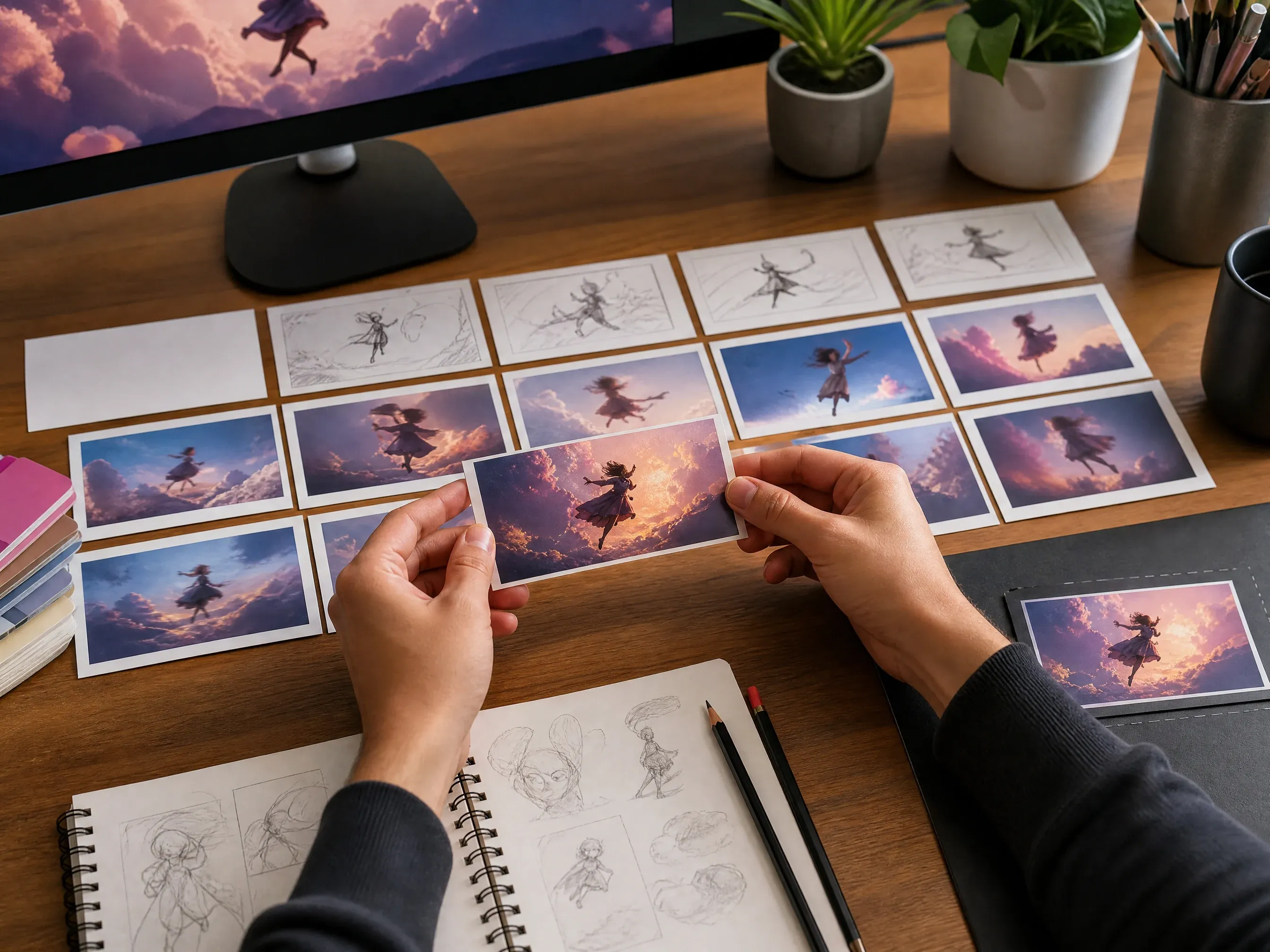 Short generated video clip prepared before GIF export