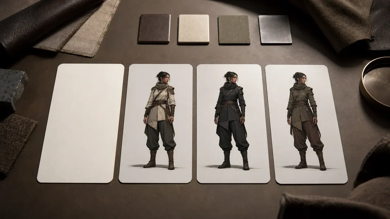 AI character generator concept preview
