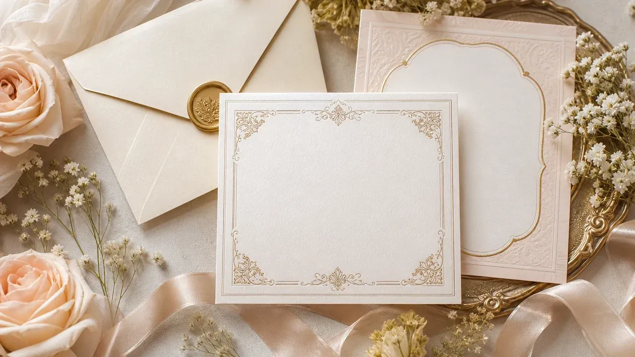 AI wedding card maker structured invitation preview