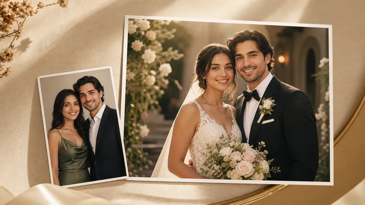 AI wedding photo generator portrait concept preview