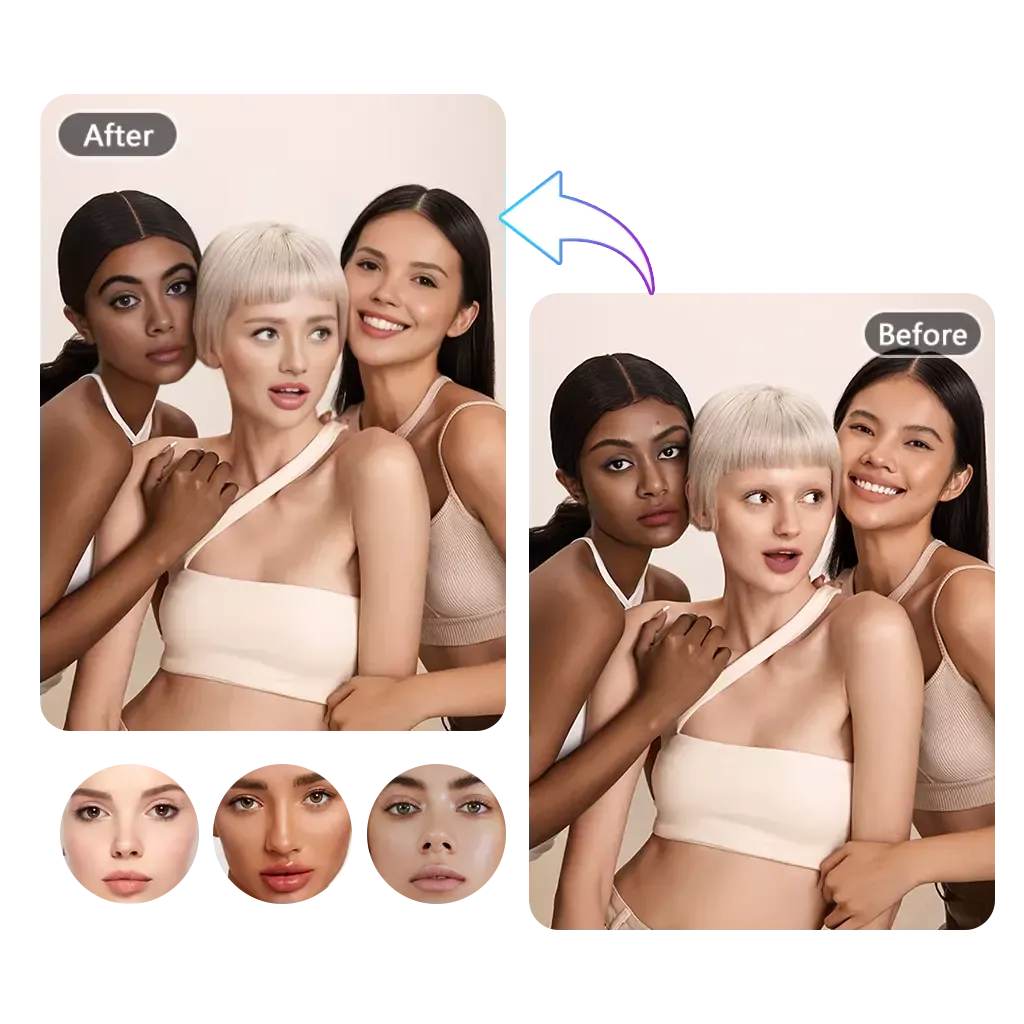 Change Multiple Faces in One Photo Effortlessly