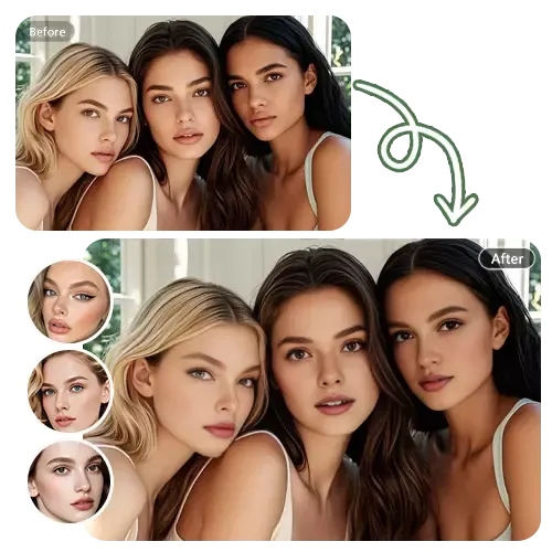 Multiple Gif Face Swapping Online