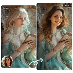AI head swap preview