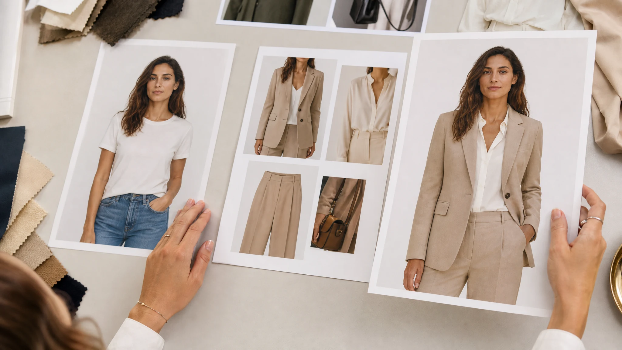 AI clothes changer result using a person photo and outfit reference