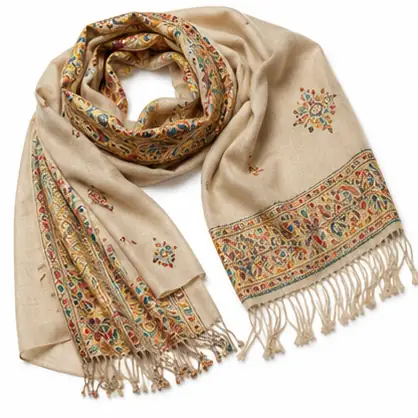 Middle Eastern Embroidered Scarf