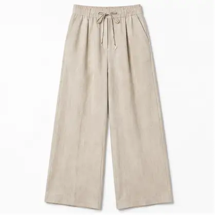 Wide-Leg Linen