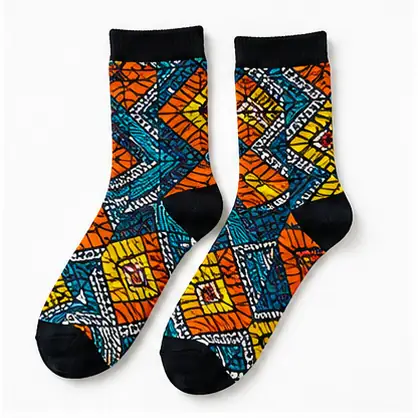 West African Print Socks