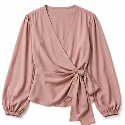 Soft Wrap Blouse