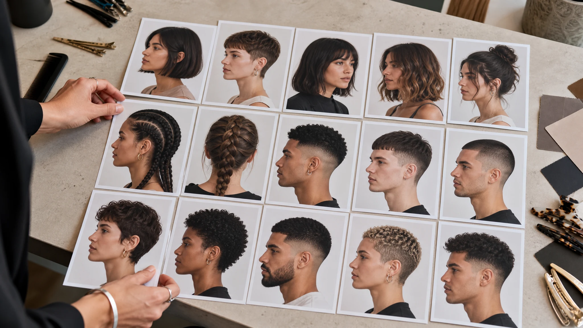 AI Hairstyle Changer Prompt-Beispiele