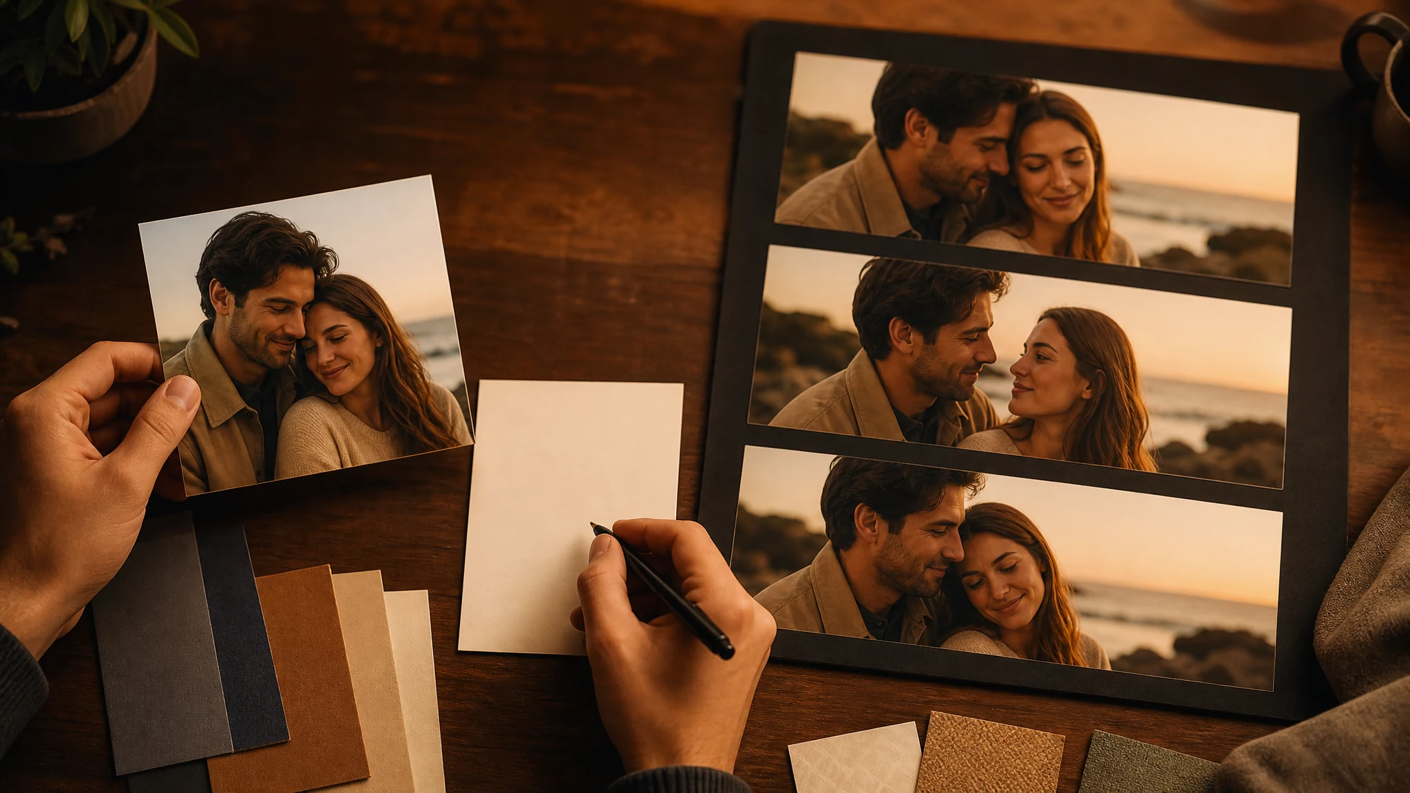 Hindi local one couple photo becoming short romantic video scene cards