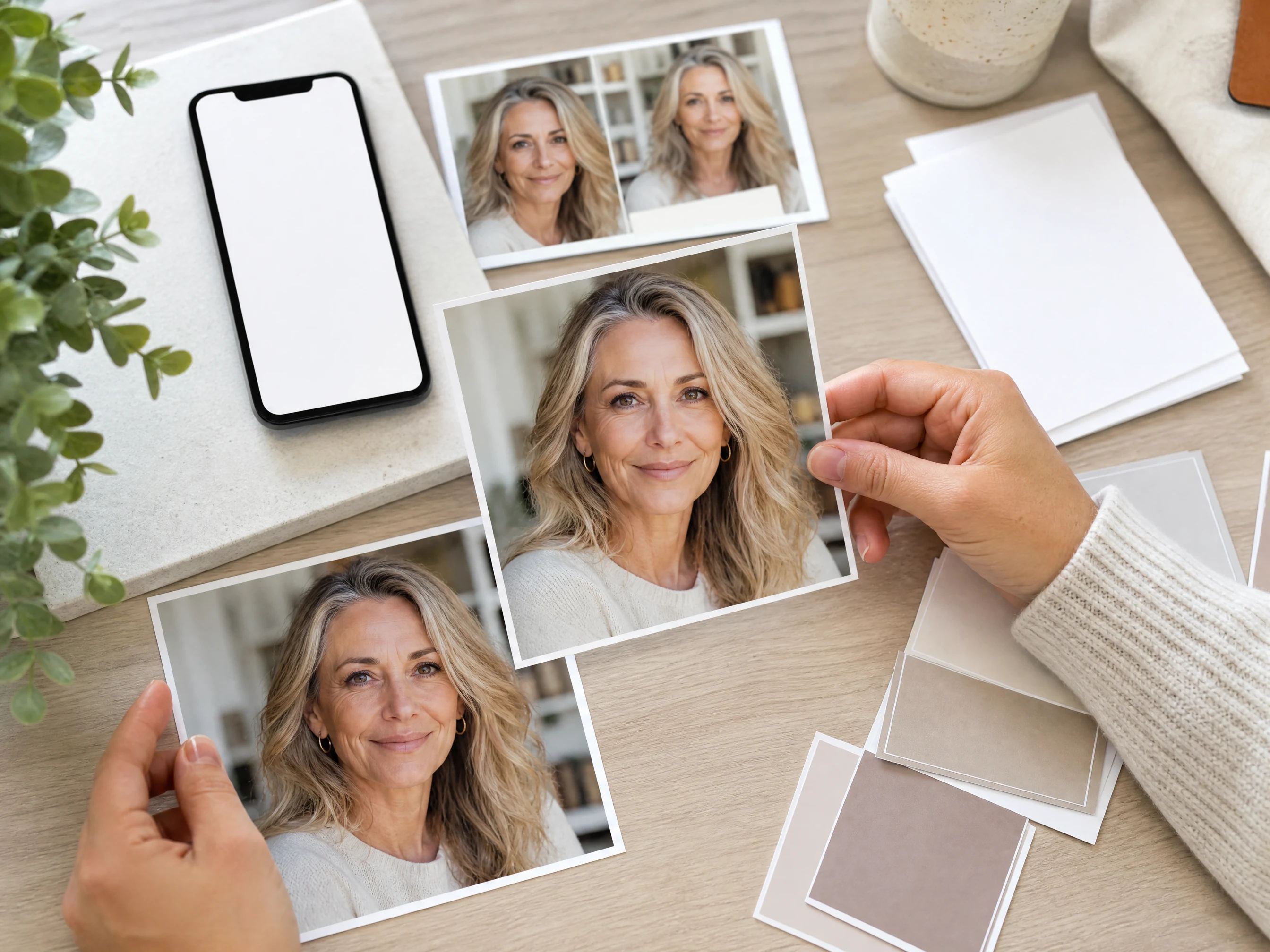 AI wrinkle remover natural portrait retouch preview