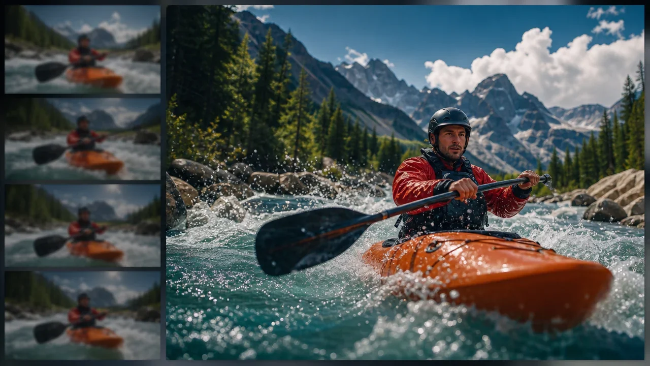 AI video enhancer preview