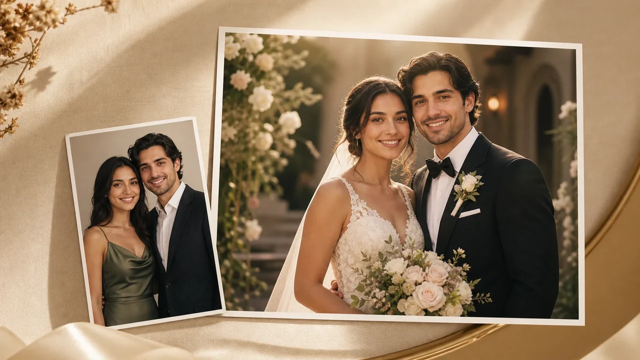 AI wedding photo generator portrait concept preview