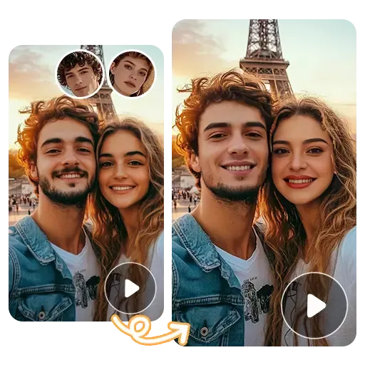 Multiple face swap video placeholder