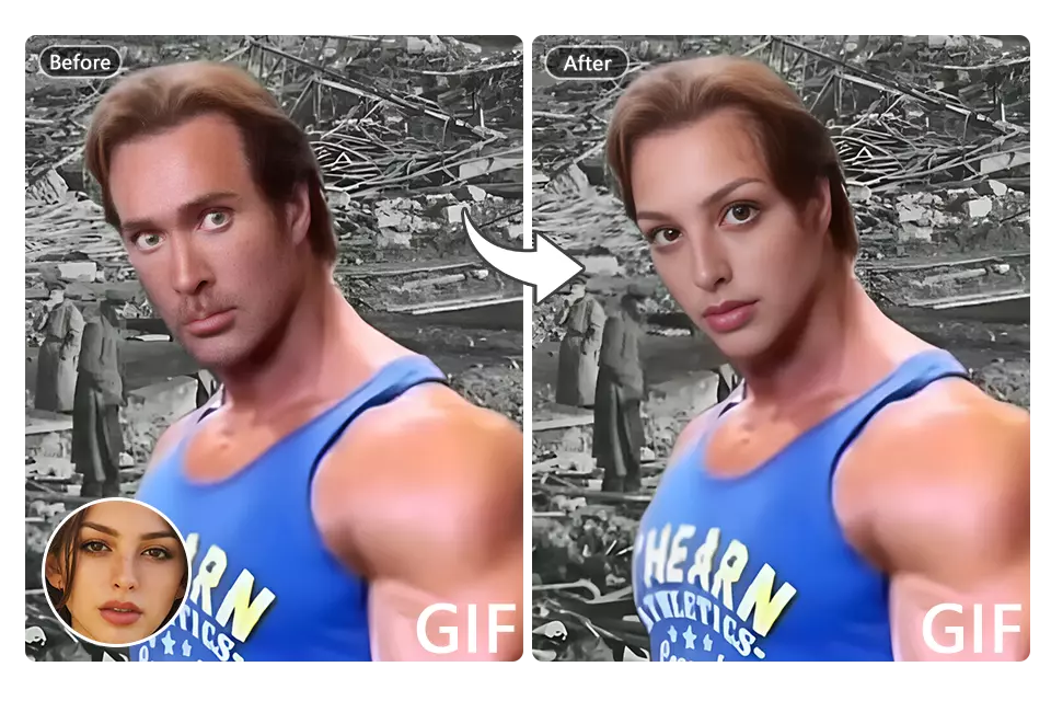 Create Funny GIF Face Swaps Instantly