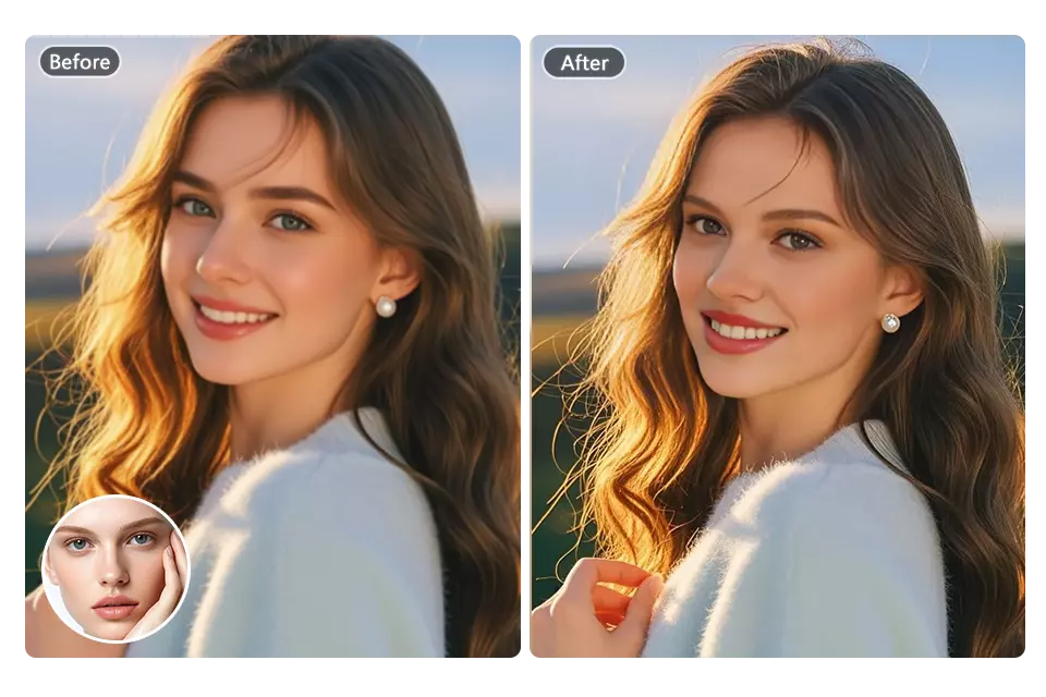One-Click Face Swap in Photos