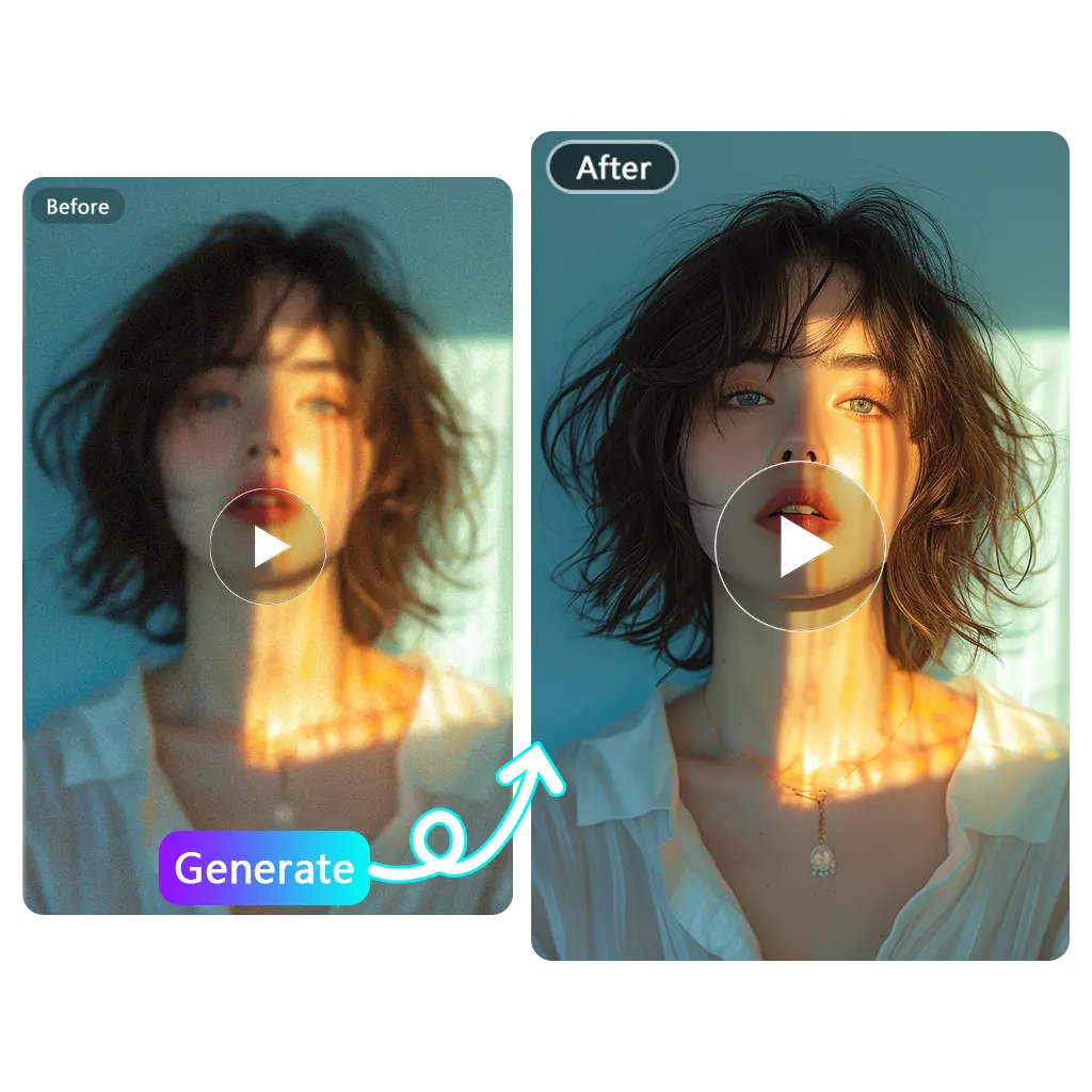 Free AI video enhancer