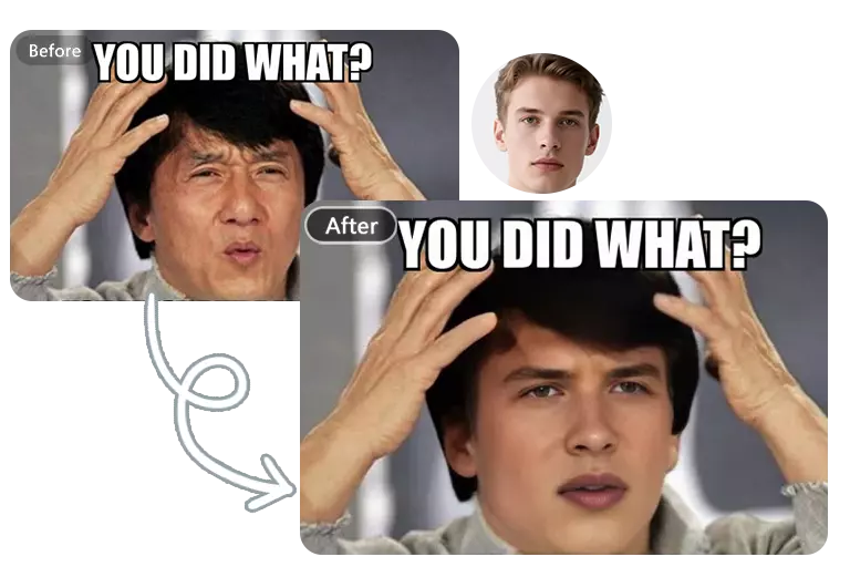 Create Celebrity Memes with Face Swap Meme Maker