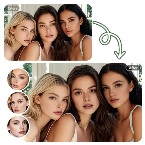 Multiple Gif Face Swapping Online