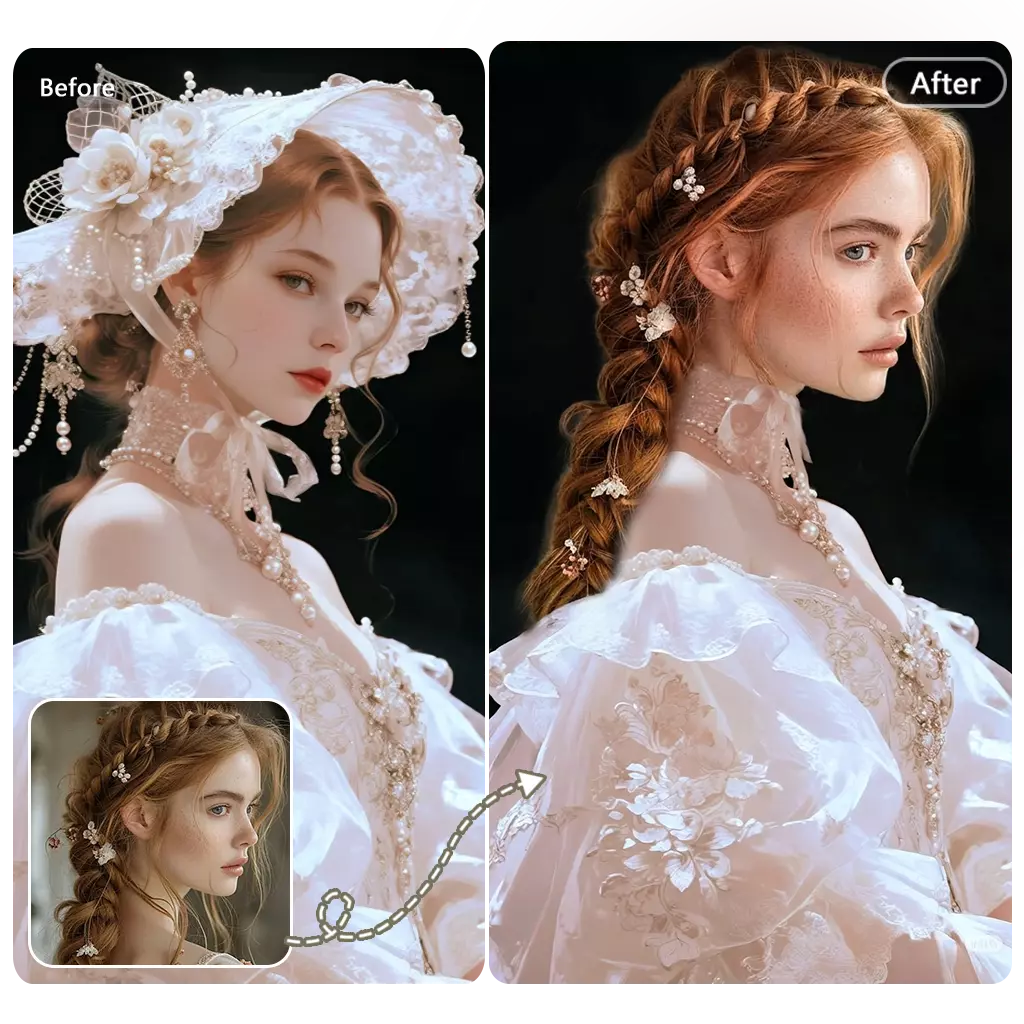 One-Click Head Swap with Seamless Neck Blending